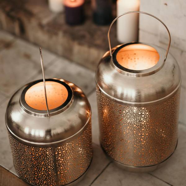 Hovedbilde Lykt gull 32,5cm FanniK