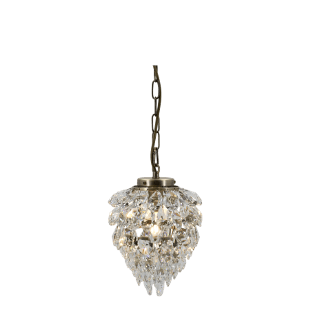 Versailles lysekrone dråpe med glassprismer fra Chique Antique