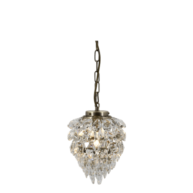 Hovedbilde Versailles lysekrone dråpe med glassprismer fra Chique Antique