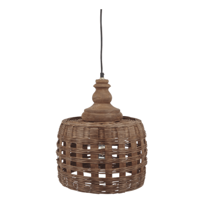 Hovedbilde Lampe i flettet rattan fra Chique Antique