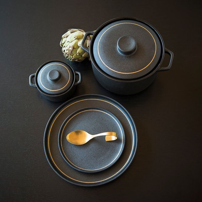Hovedbilde Skje 4 pk bøyd gull