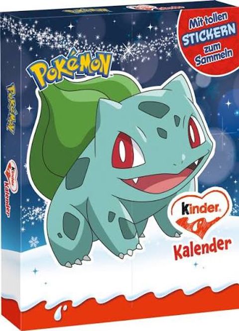Hovedbilde Kinder sjokolade Pokemon Julekalender 198g