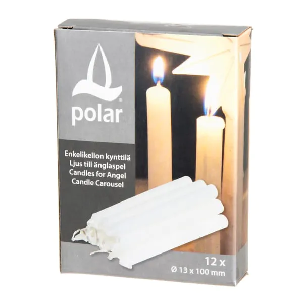 Hovedbilde Små stearinlys til englespill - 12 pk - 10 cm høye