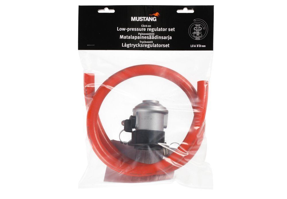 Click-on regulator og slange 1 m fra Mustang