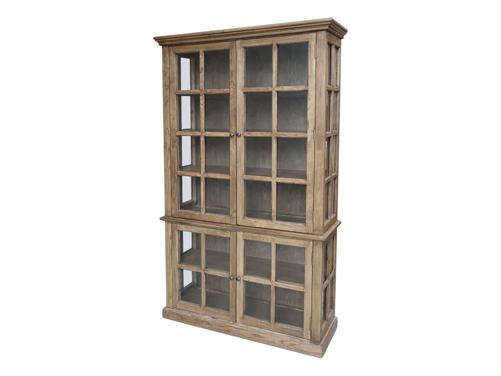 Vitrineskap Med 4 Dører/Hyller Fra Chic Antique