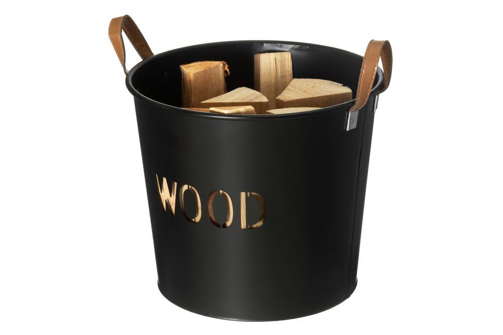 Wood Vedkurv i metall