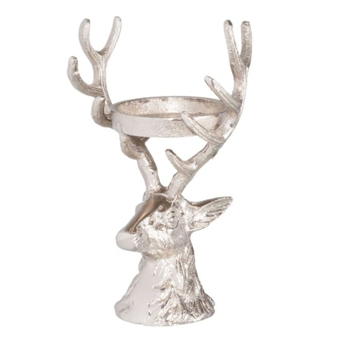 Hovedbilde Lysestake Reinsdyr 21 cm - For kubbelys