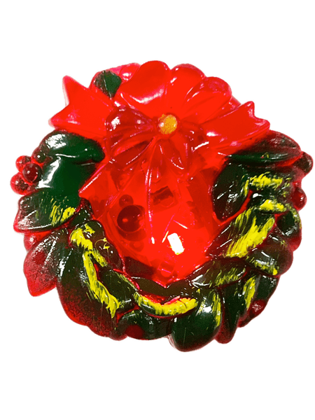 Hovedbilde Lysenede blinkende julebrosjer - assortert