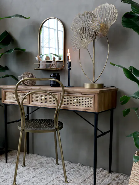 Hovedbilde Spisestol i messing med mønster fra Chic Antique