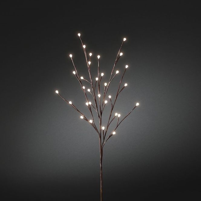 Hovedbilde Dekorasjonskvist brun 100 cm med cherry lights