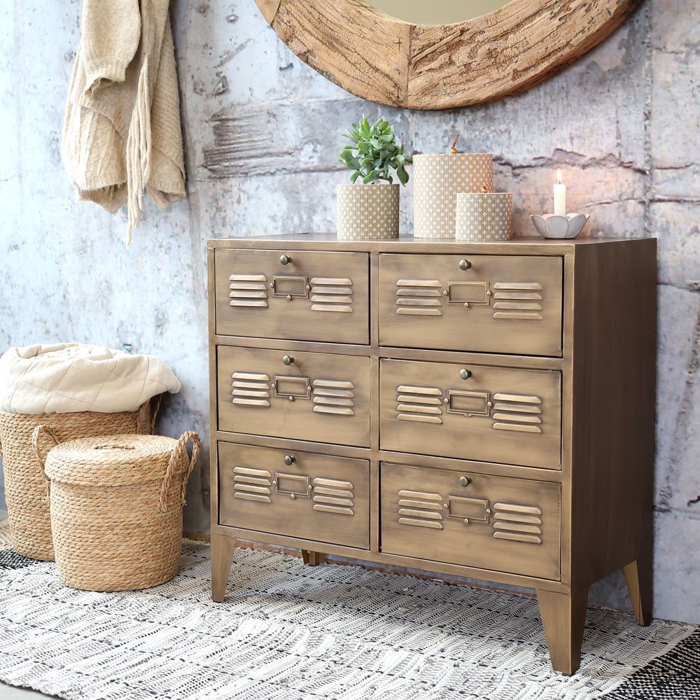 Kommode med. 6 skuffer fra Chic Antique