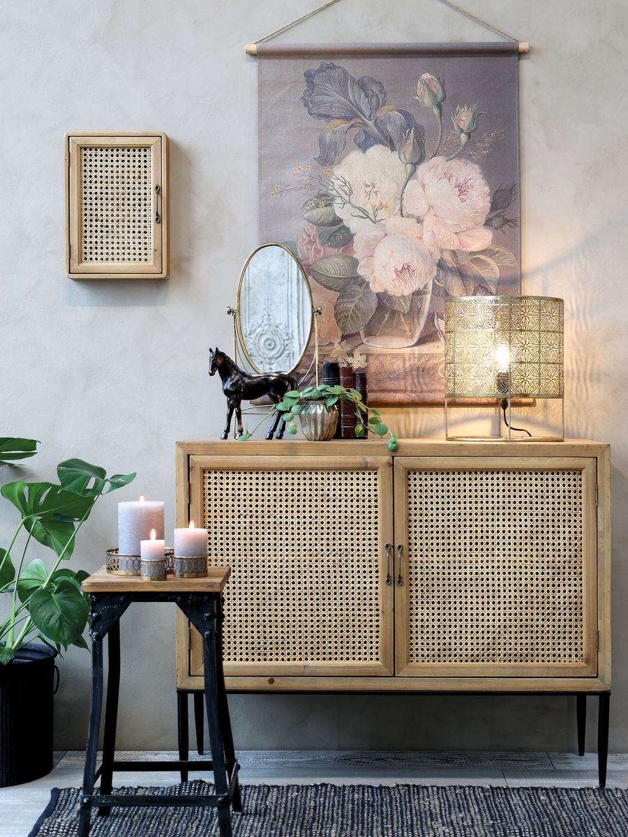 Nøkkelskap med dør i fransk rotting fra Chic Antique