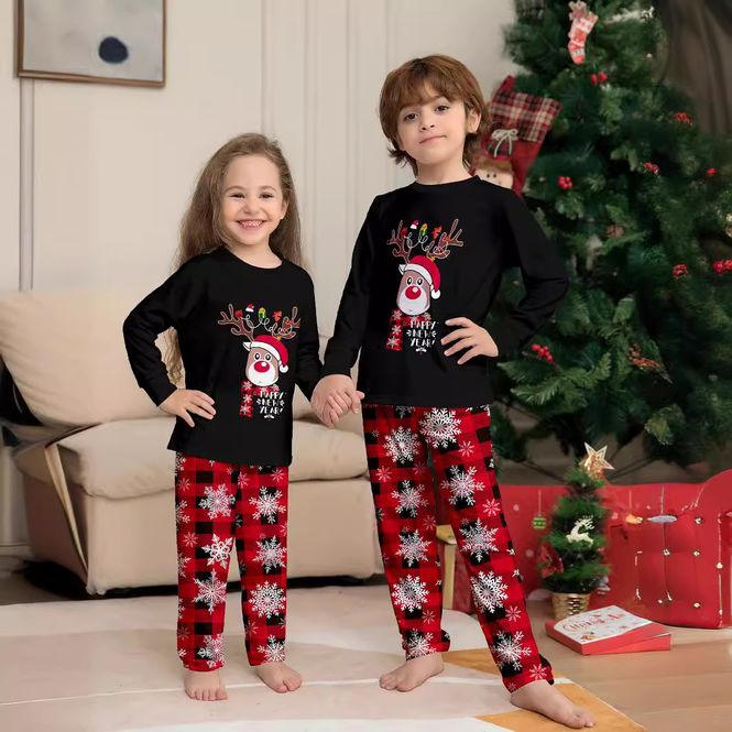 Hovedbilde Julepyjamas happy new year - Match hele familien - Barn