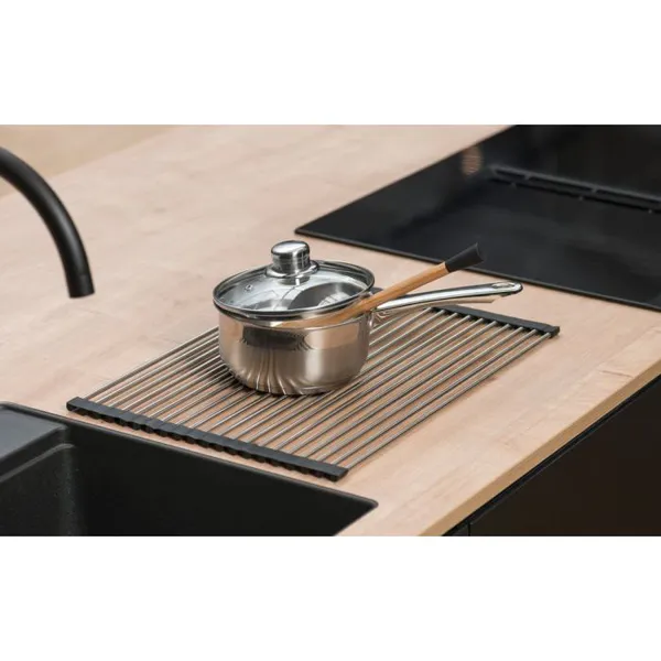 Hovedbilde Rullematte i rustfritt stål til kjøkkenvask eller varme panner