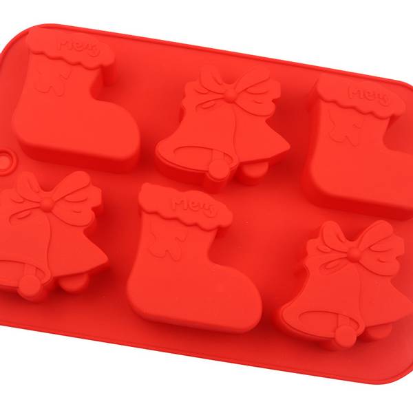 Hovedbilde Isbit og kakeform i silikon-  6 motiver 