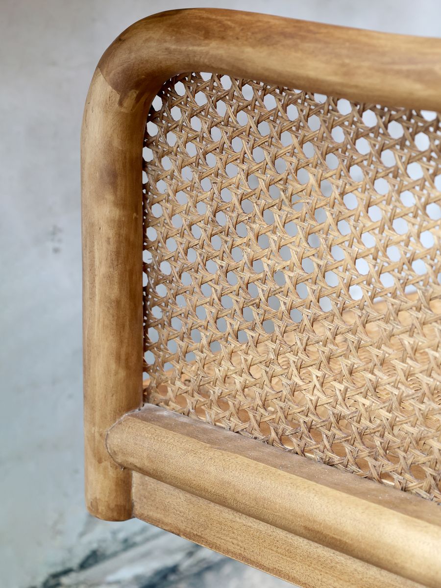 Fransk kontorstol med flettet rygg fra Chic Antique
