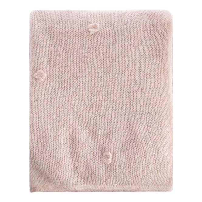 Hovedbilde Pledd i mohair i lekker rosafarge.