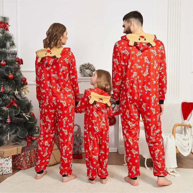 Hovedbilde Julepyjamas jumpsuit Rudolf barn - Match hele familien