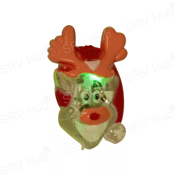 Hovedbilde Lysenede blinkende julebrosjer - assortert