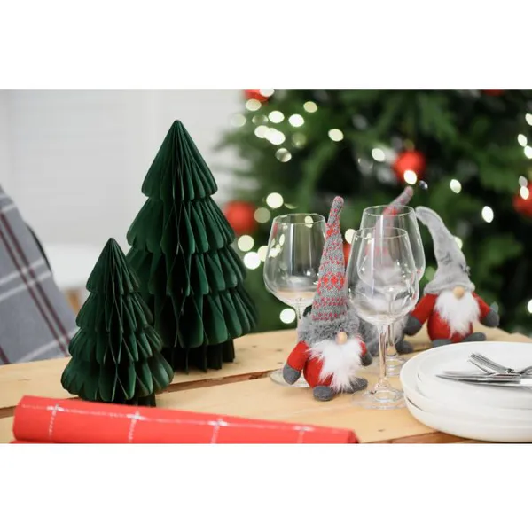 Hovedbilde Grønt dekor tre i papir 20 cm