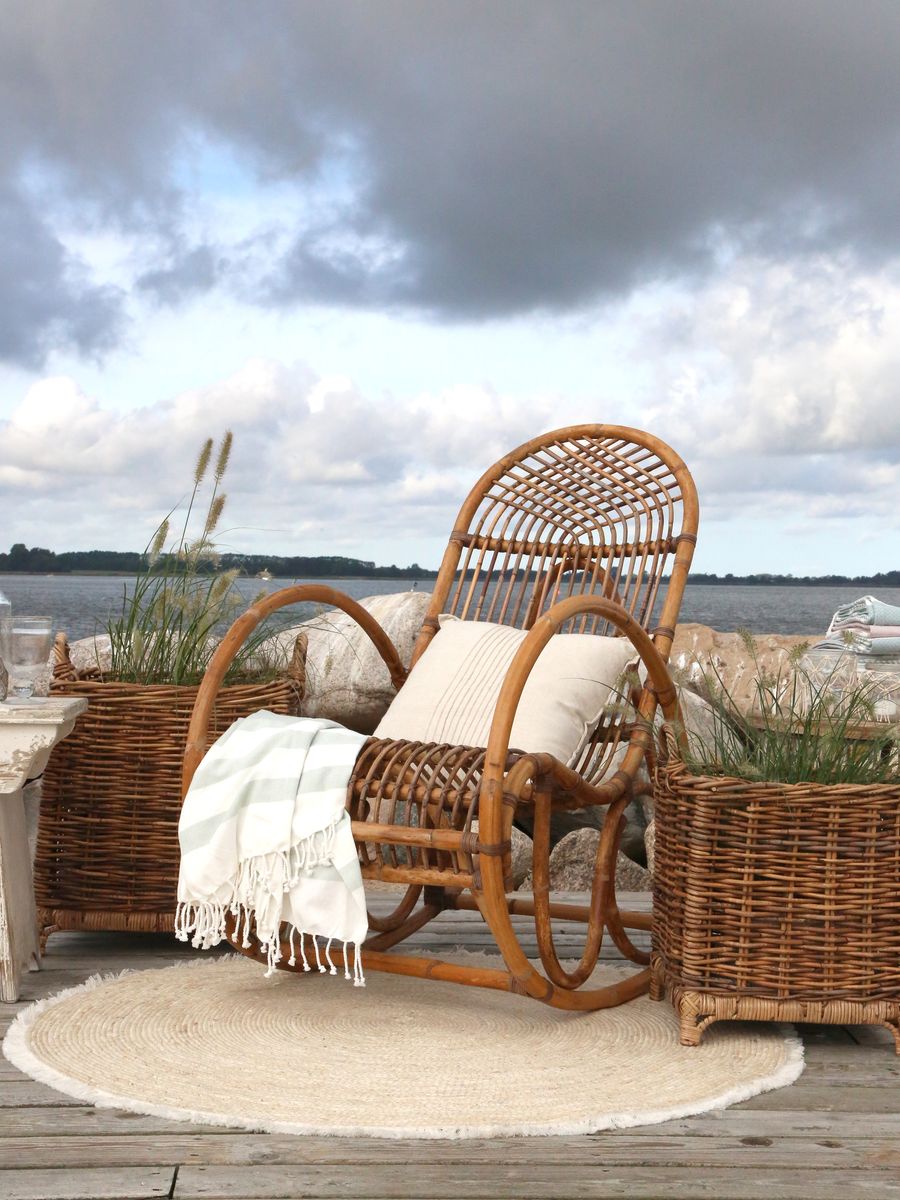 Fransk gyngestol fra Chic Antique H100/L106/B58 cm