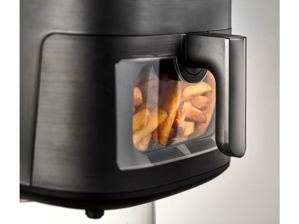 Airfryer med vindu 1650 watt 6,5 liter Matt svart	