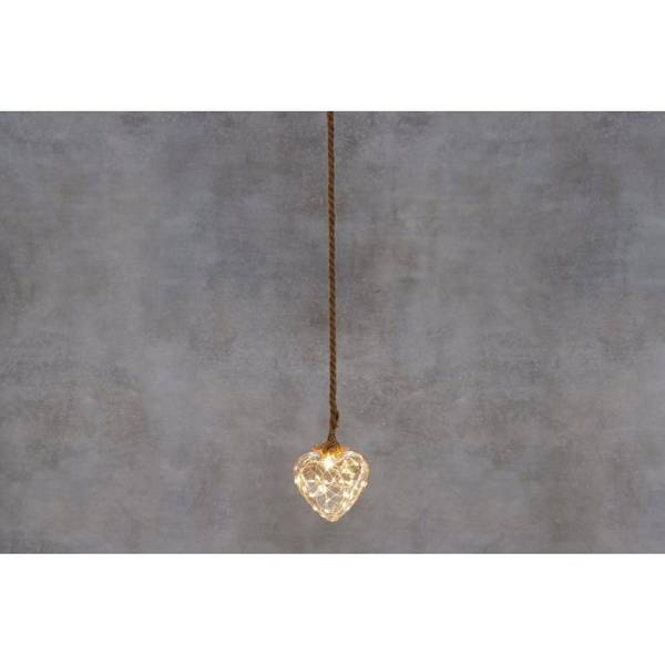 Hovedbilde Hjertelys LED med hamptau