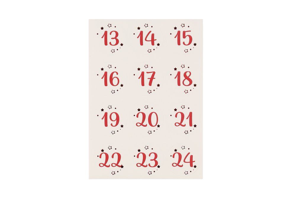 Adventskalendersett poser og klistremerker