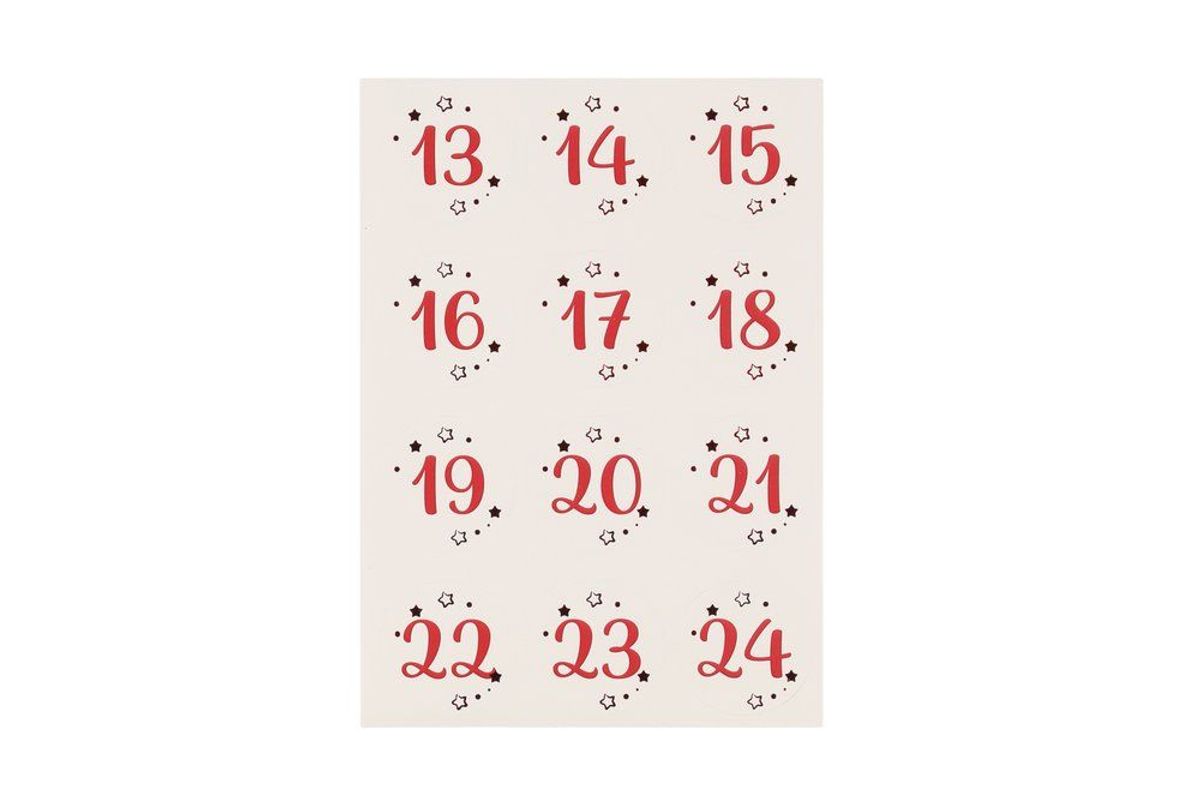 Adventskalendersett poser og klistremerker