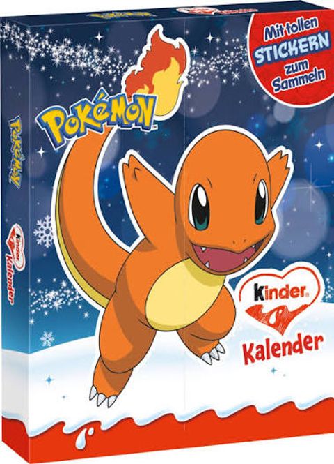 Hovedbilde Kinder sjokolade Pokemon Julekalender 198g