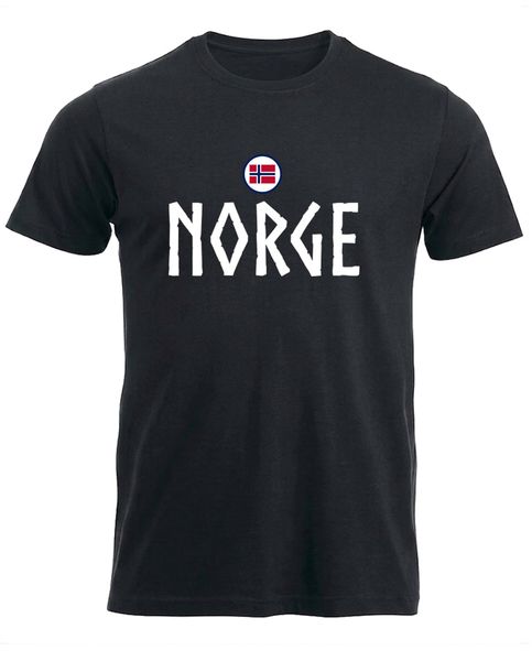 Hovedbilde Norge t-shirt i sort Viking - Perfekt til fotball-VM