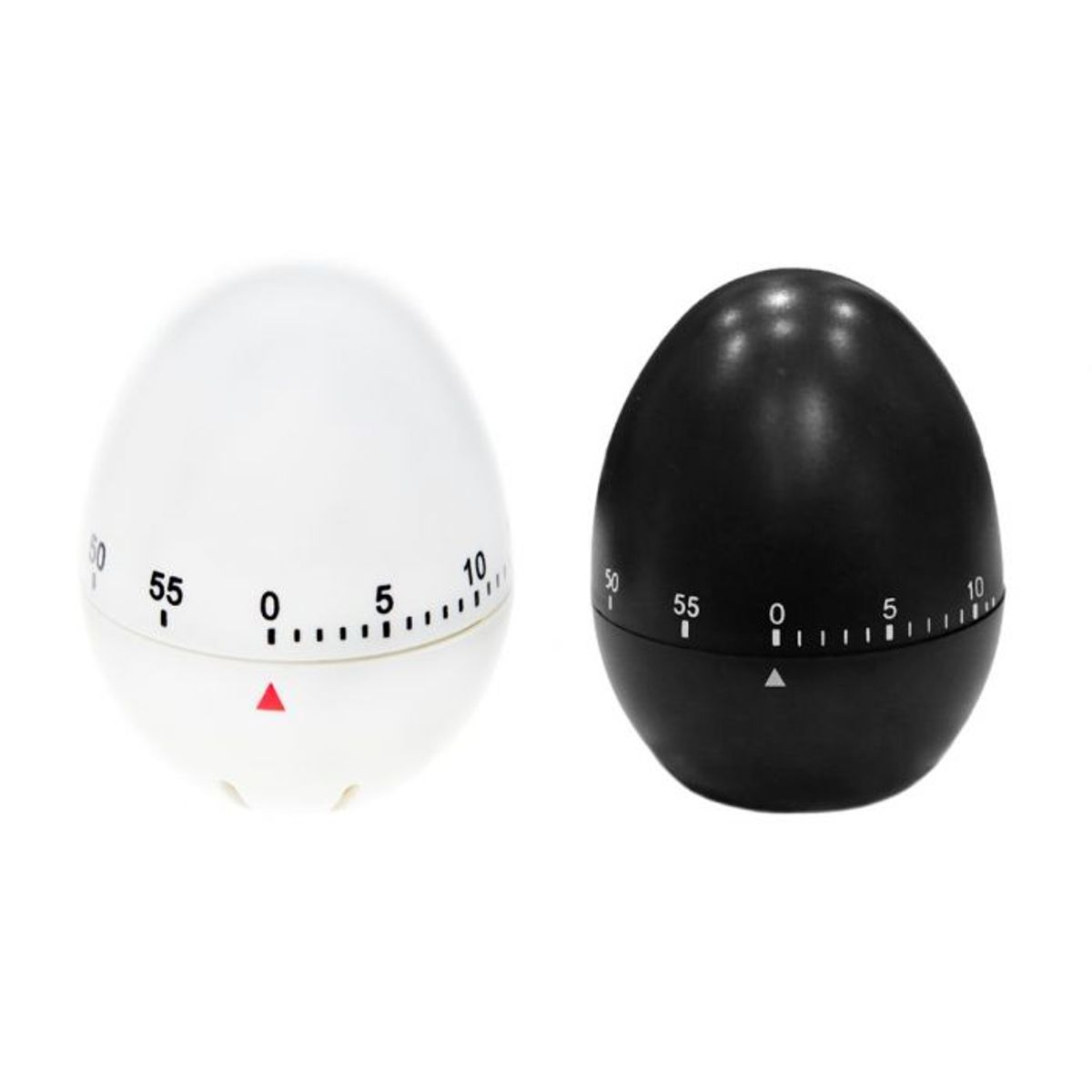 Kjøkkentimer egg i sort eller hvit fra Maku