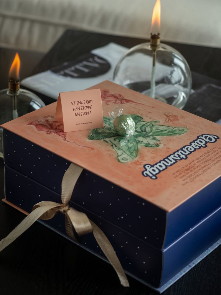 Julekalender 2026 Bjørg adventsmagi godsaker/ oppmuntrende sitat