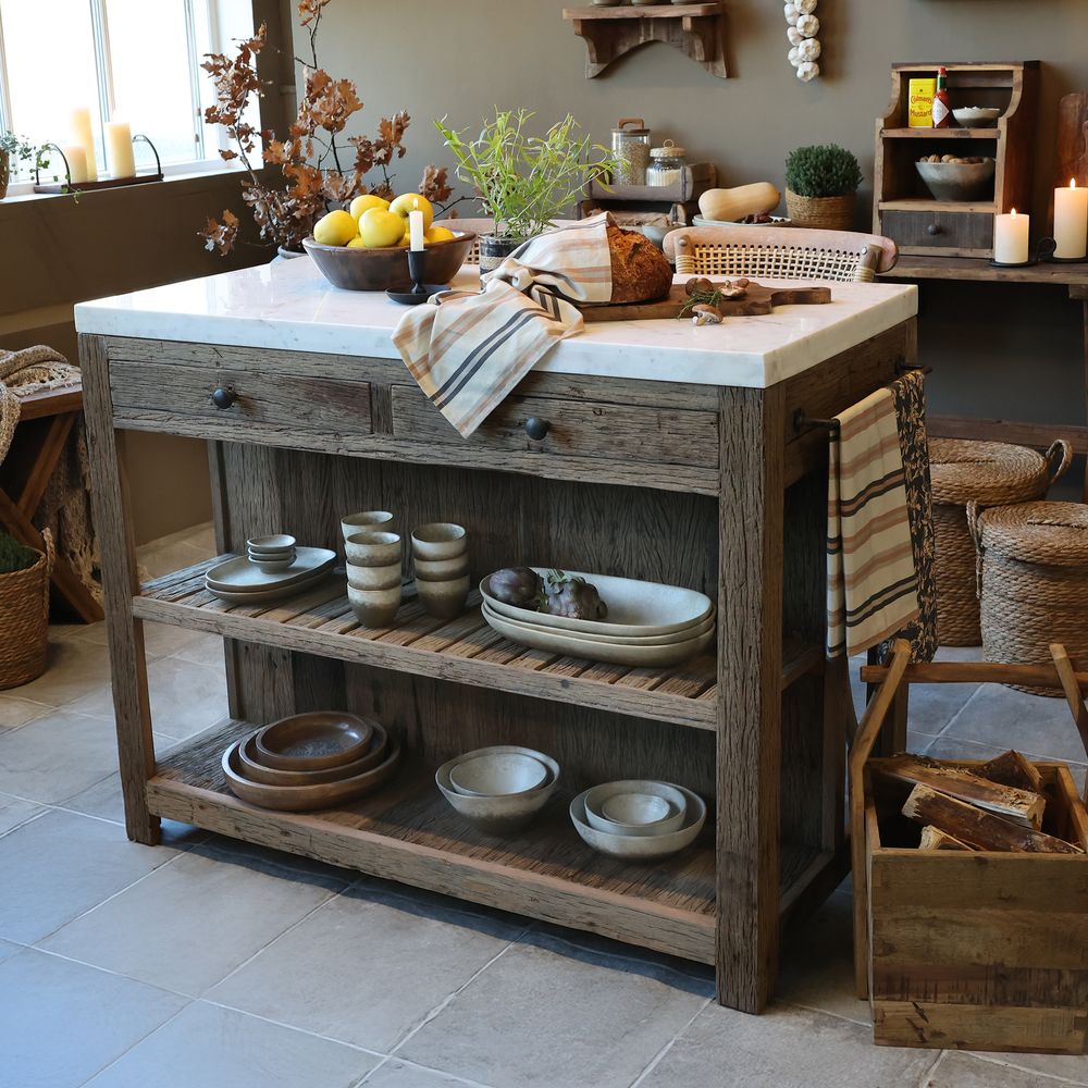 Grimaud Anrettings bord med marmorplate fra Chic Antique