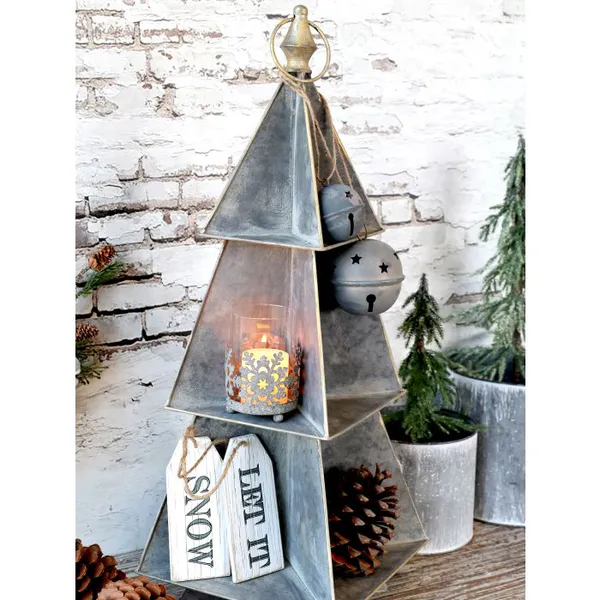 Hovedbilde Skilt Let it Snow fra Chic Antique