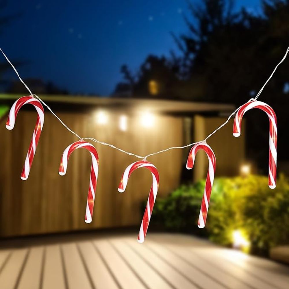 Candy lyslenke med 7 sukkerstenger