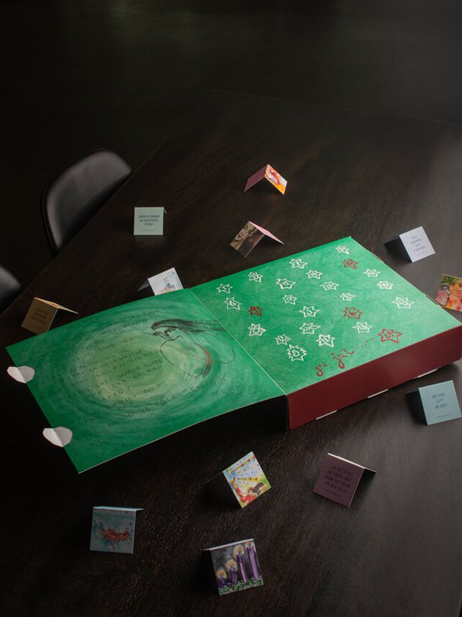 Julekalender 2025 Bjørg adventsmagi godsaker/ oppmuntrende sitat