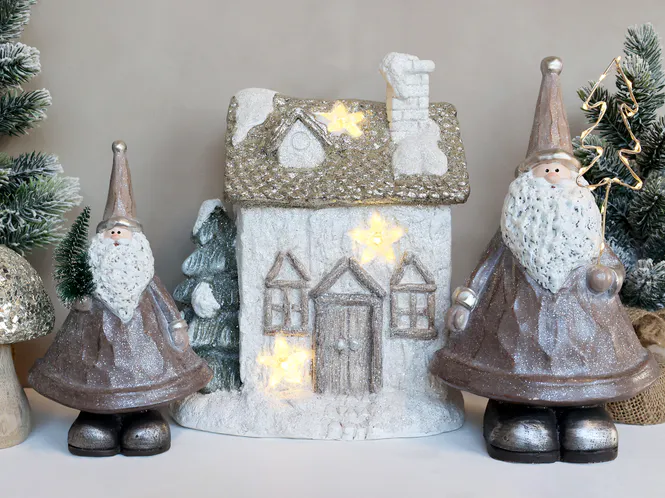 Hovedbilde Julenisser med LED-lys sett med 2 fra Chic Antique