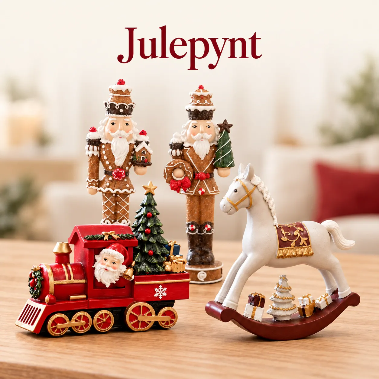 Stort utvalg julepynt og julelys