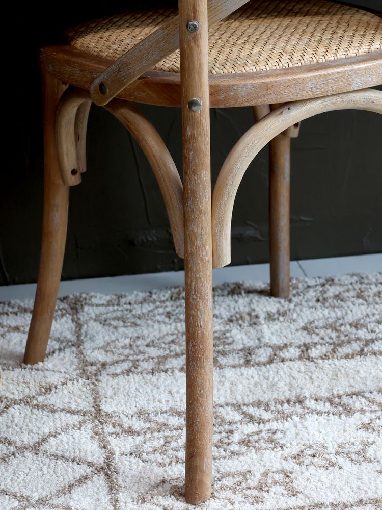 Fransk spisestol med flettet sete fra Chic Antique 