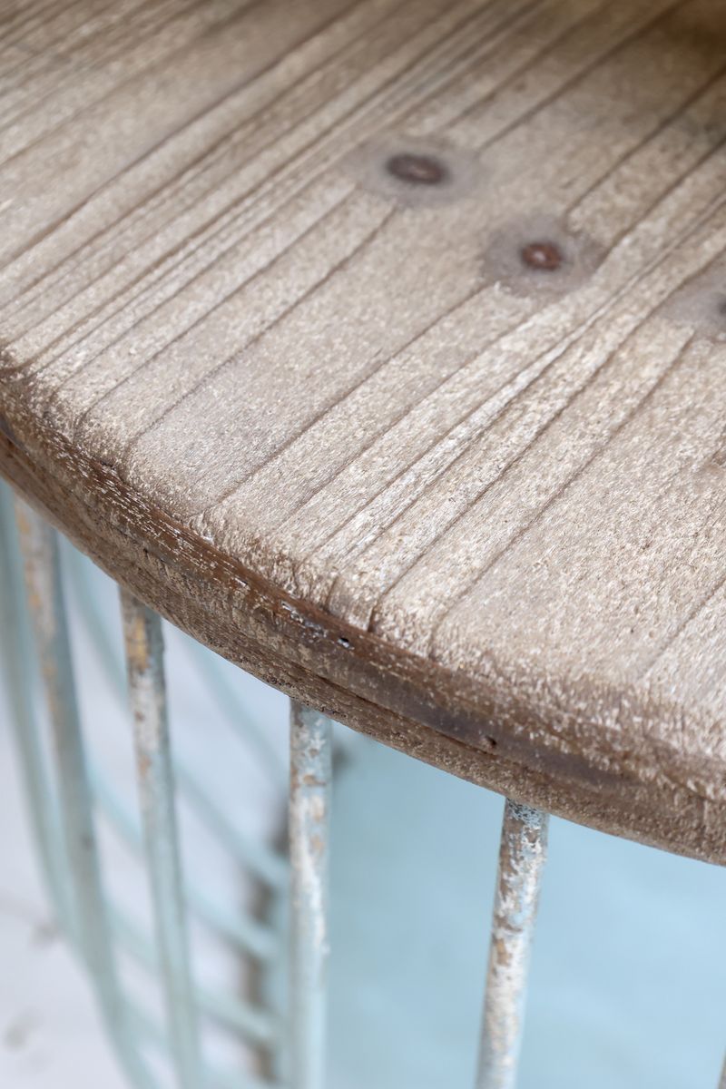 Sofabord i opal med trelokk - Sett med 2 bord - Chic Antique