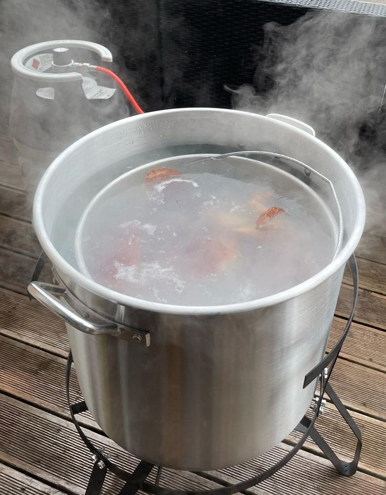 Krabbekoker / gasskoker 47 l komplett 12 kW