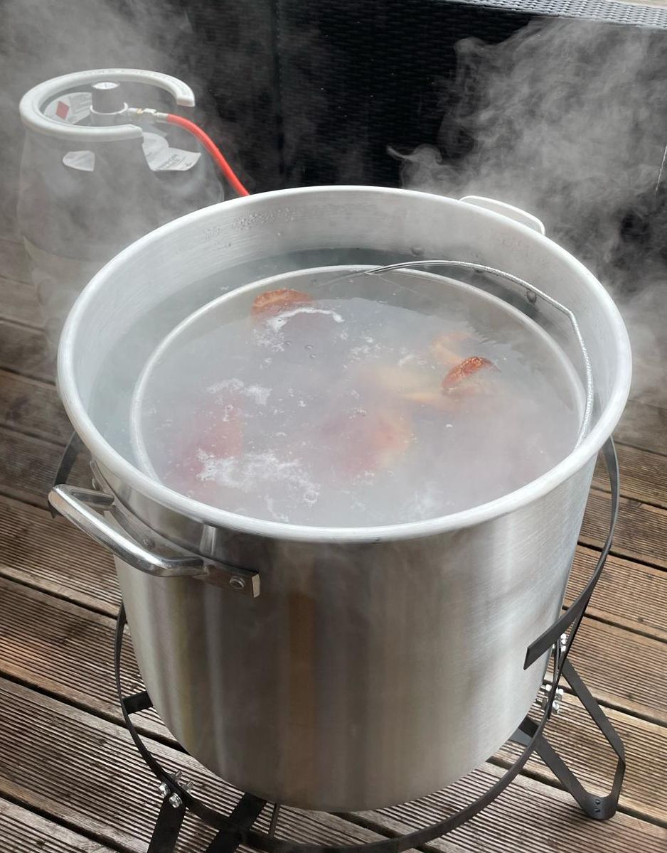 Krabbekoker / gasskoker 47 l komplett 12 kW