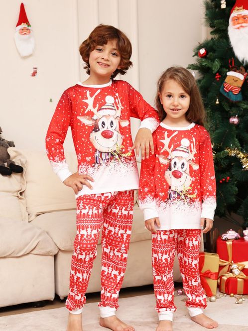 Hovedbilde Julepyjamas rudolf - Match hele familien - Dame