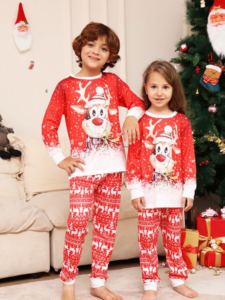Julepyjamas rudolf - Match hele familien - Herre
