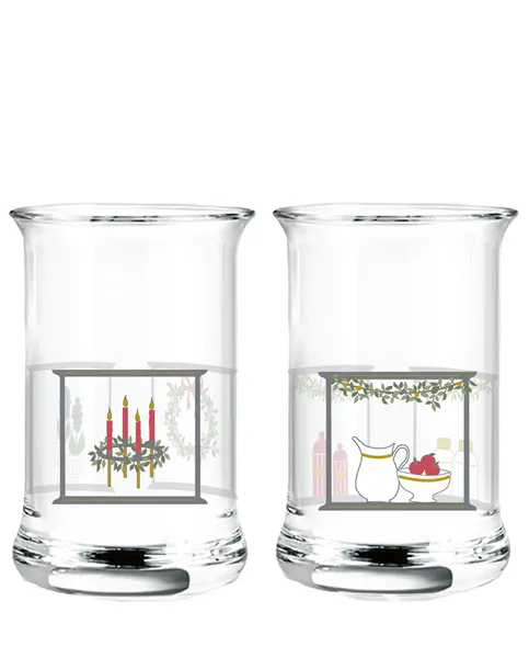 Hovedbilde 2 pk juleddrammeglass fra Holmegaard Christmas 2024